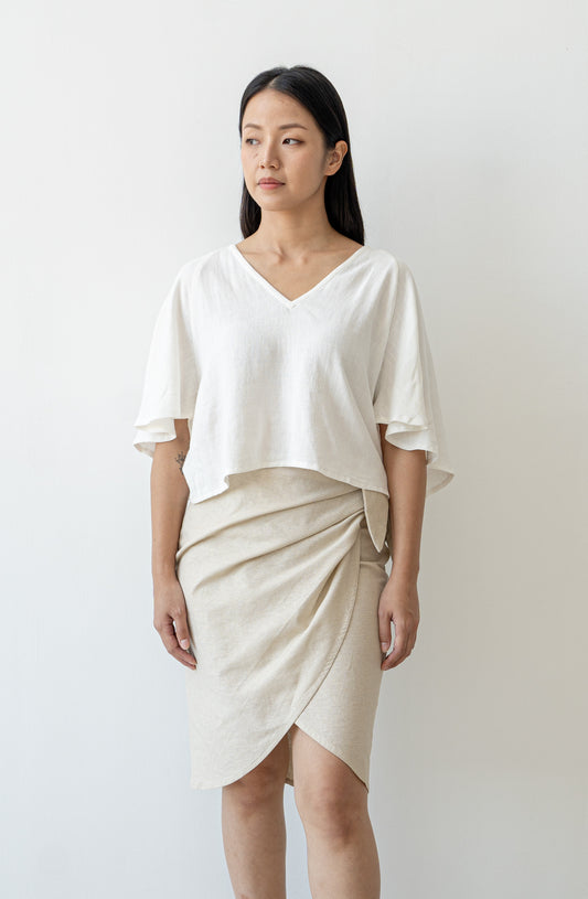 Ella Wrap Skirt - Sand