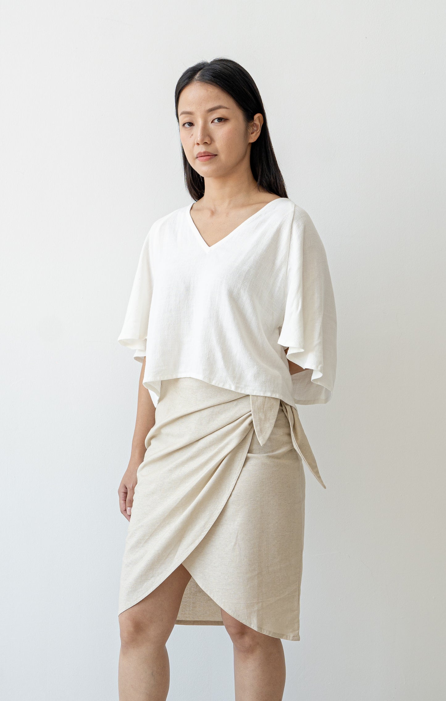 Ella Wrap Skirt - Sand