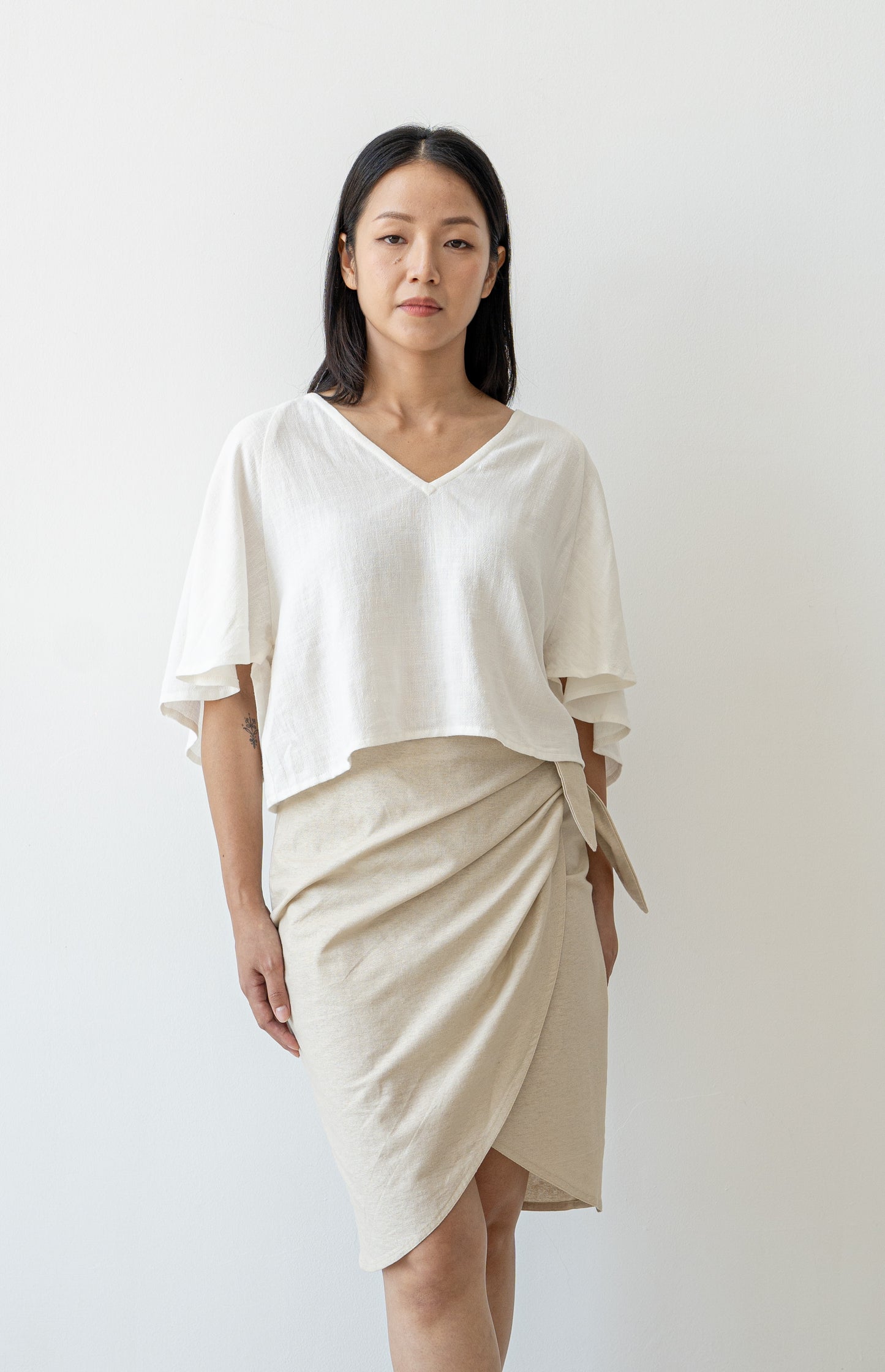 Ella Wrap Skirt - Sand