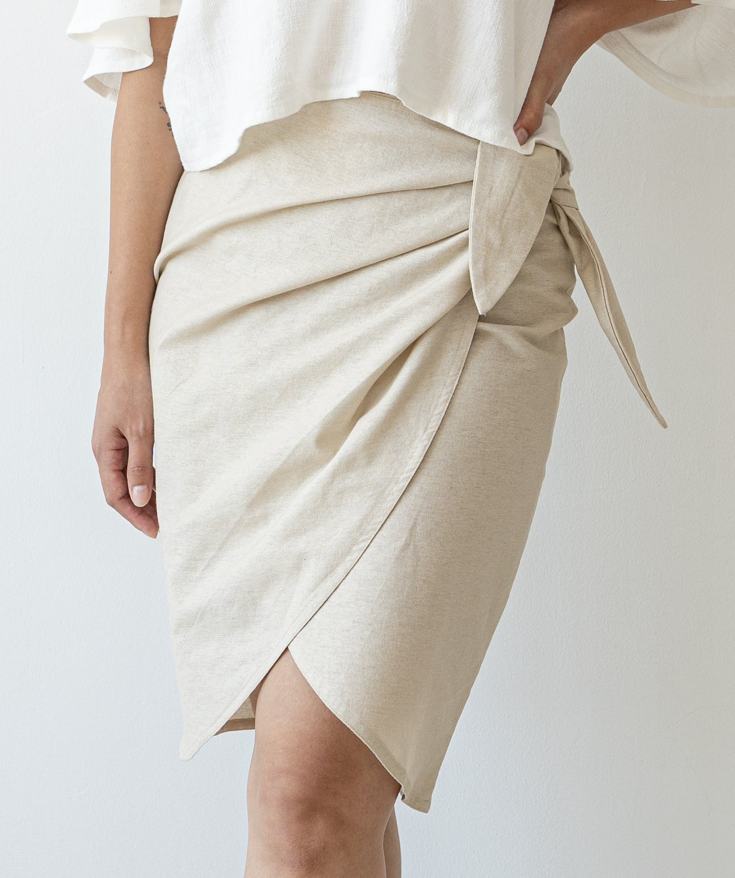 Ella Wrap Skirt - Sand