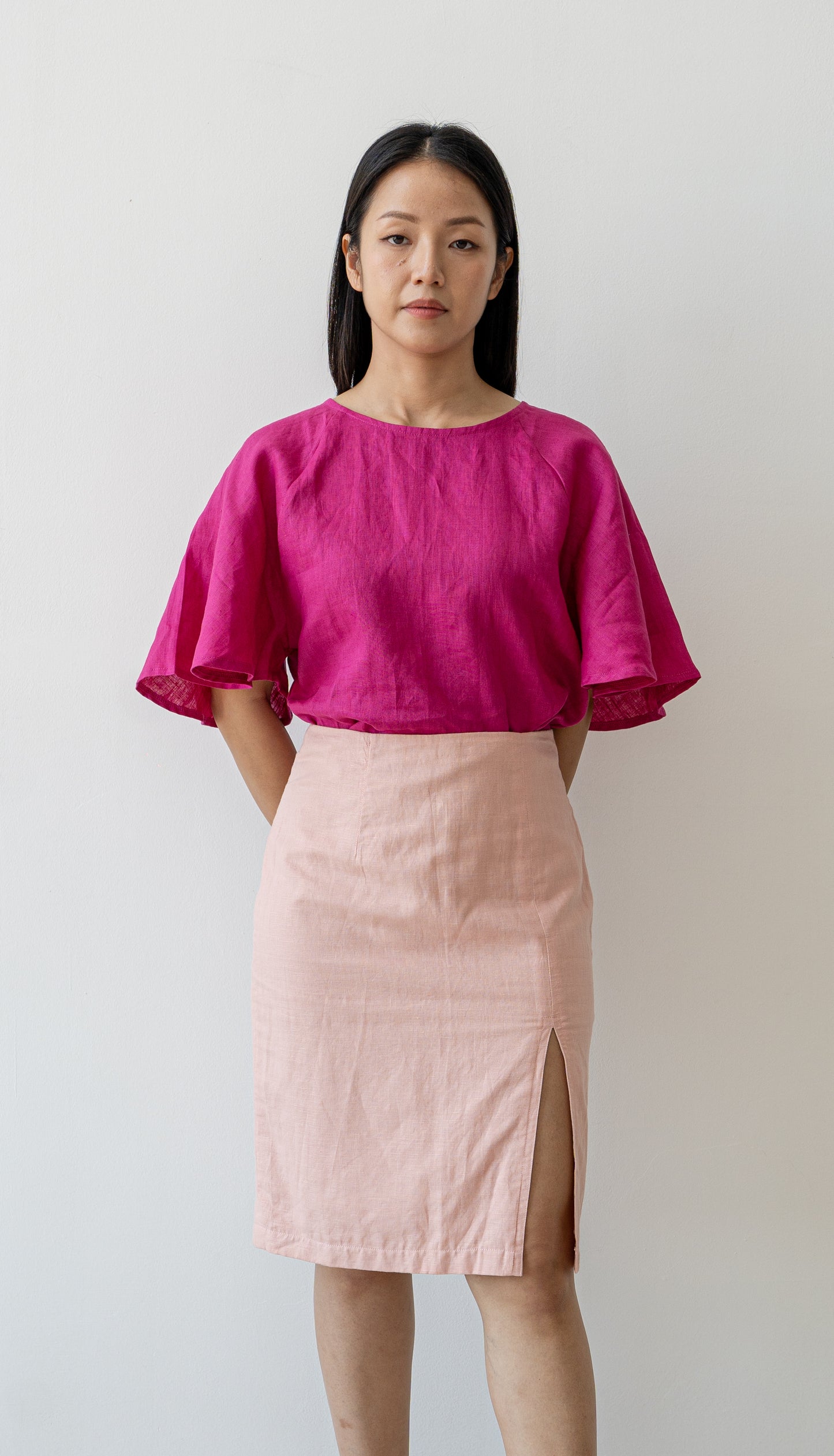 Bellina Pencil Skirt - Blush