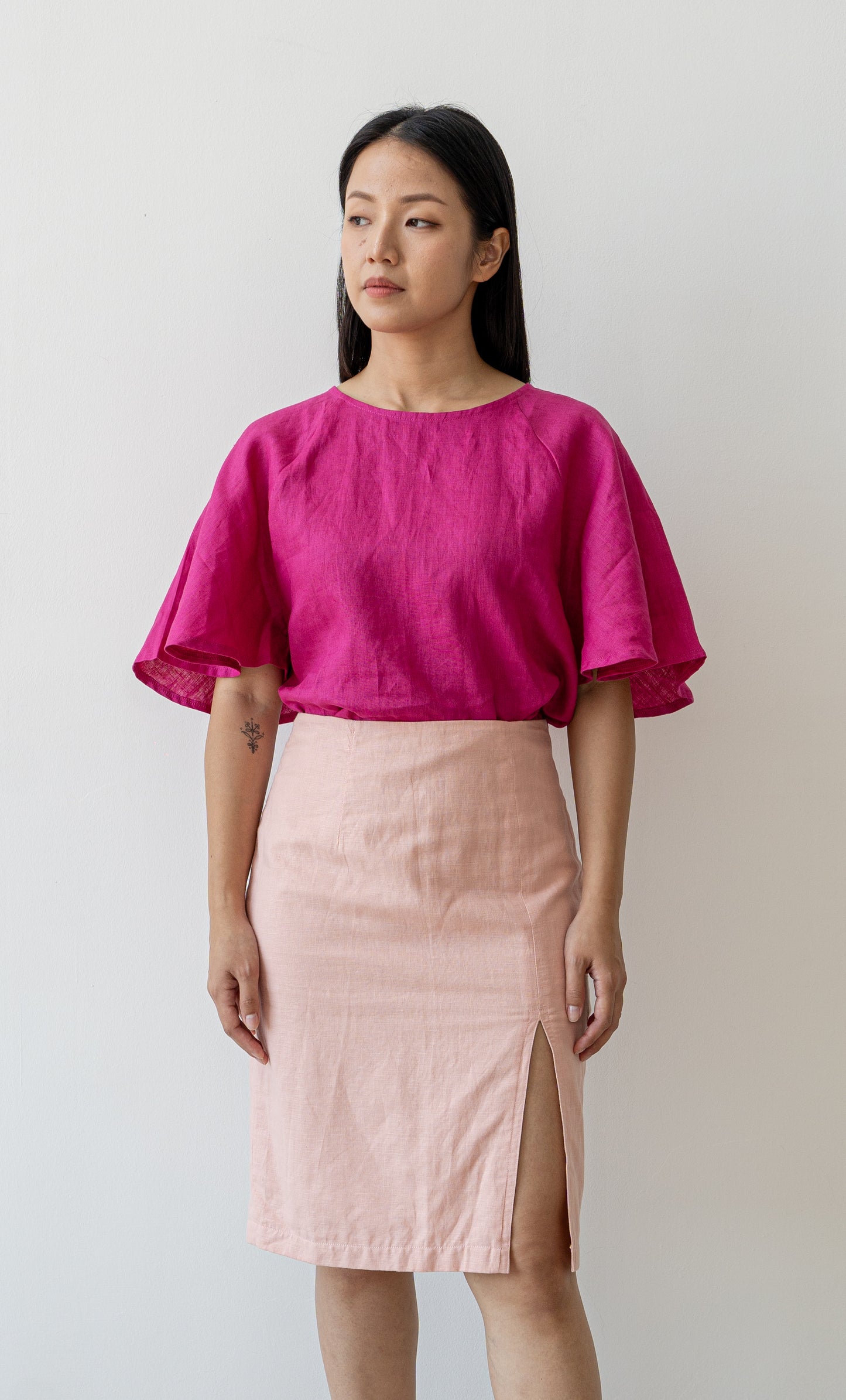 Bellina Pencil Skirt - Blush