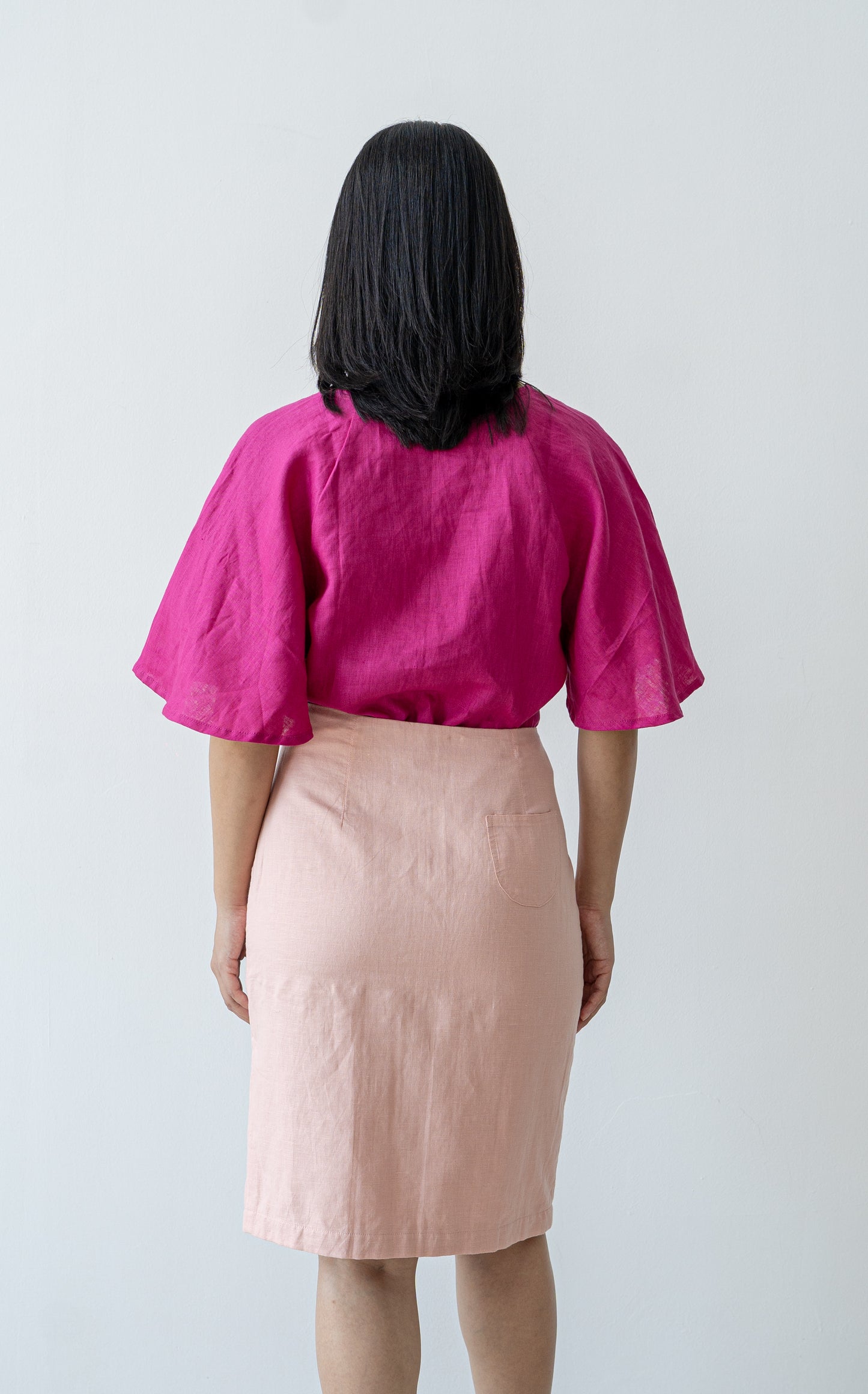 Bellina Pencil Skirt - Blush