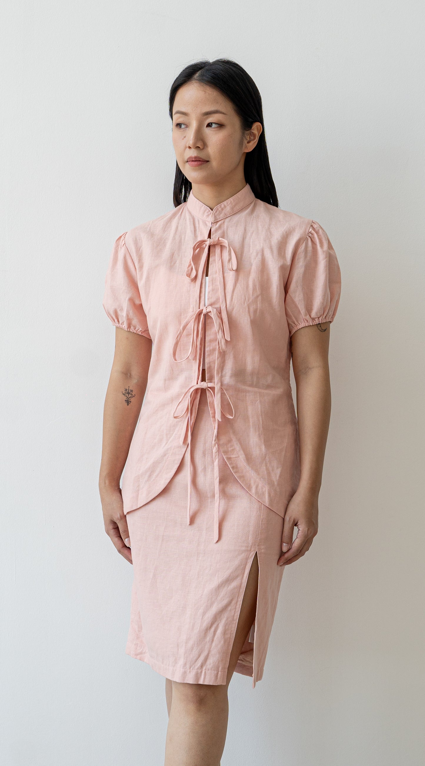 Neo Oriental Blouse - Blush