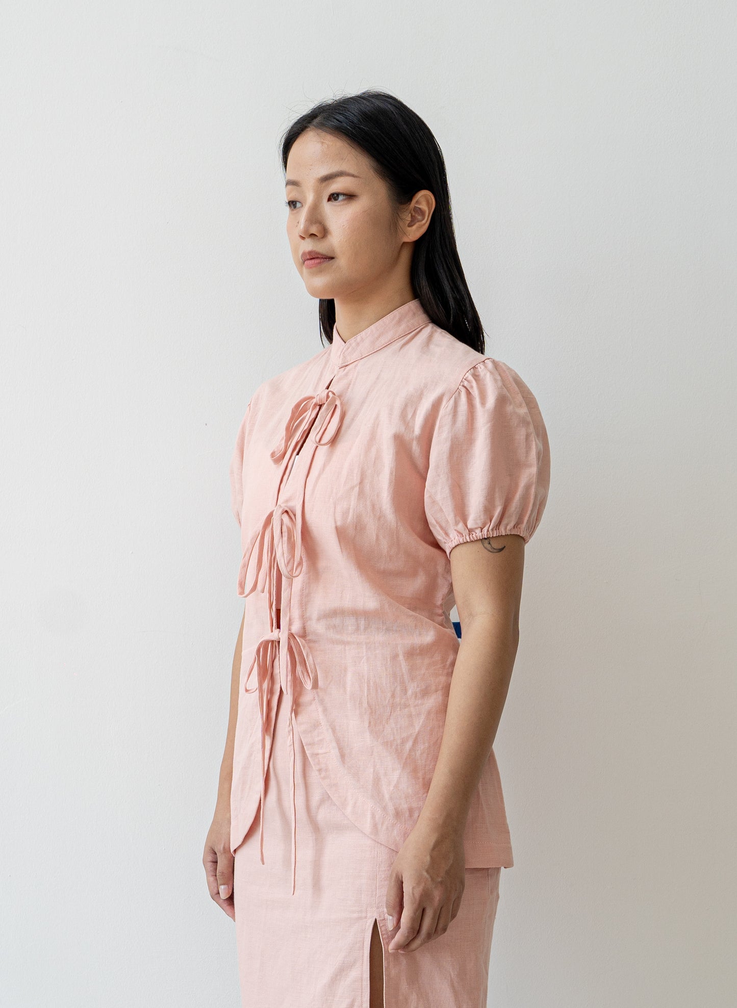 Neo Oriental Blouse - Blush