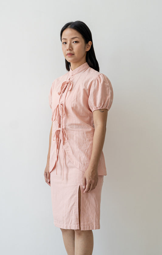 Neo Oriental Blouse - Blush