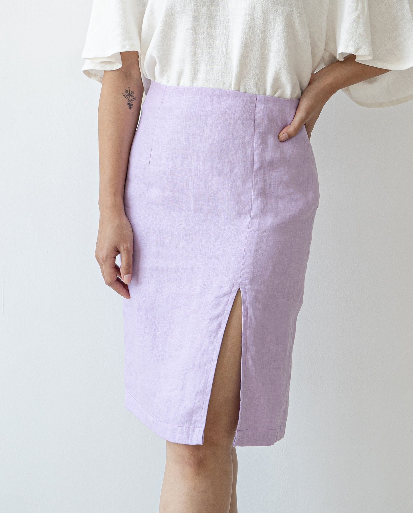 Bellina Pencil Skirt - Lilac