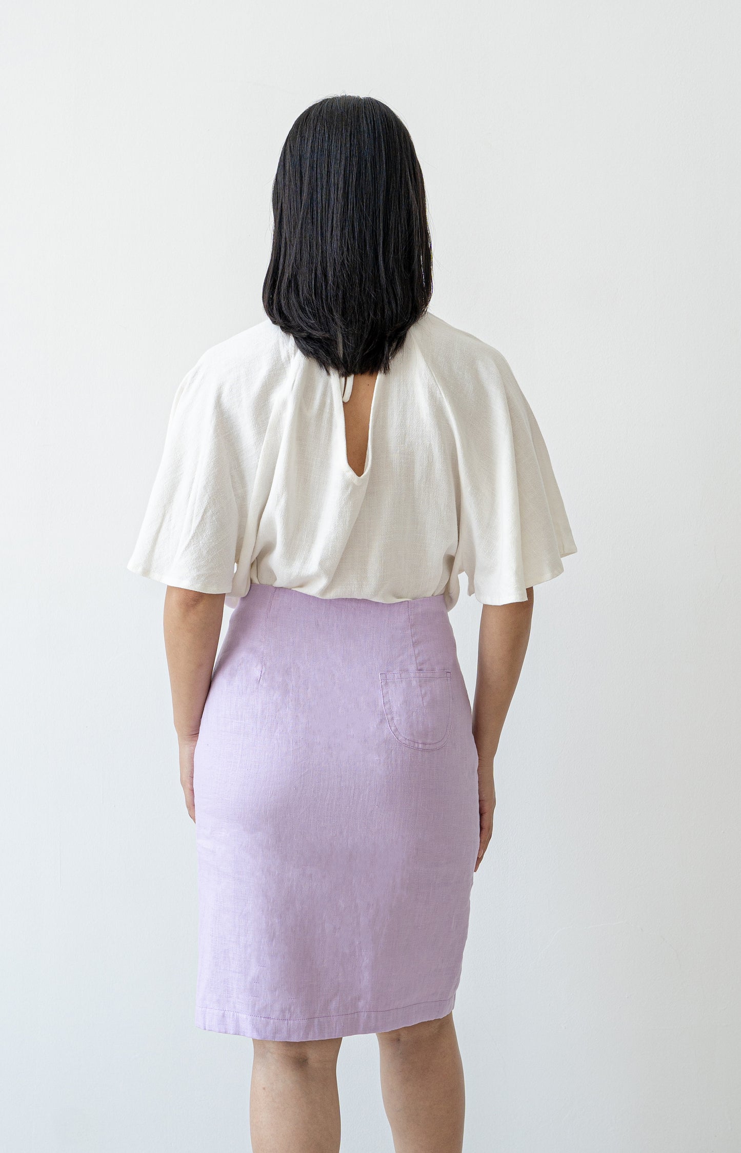 Bellina Pencil Skirt - Lilac