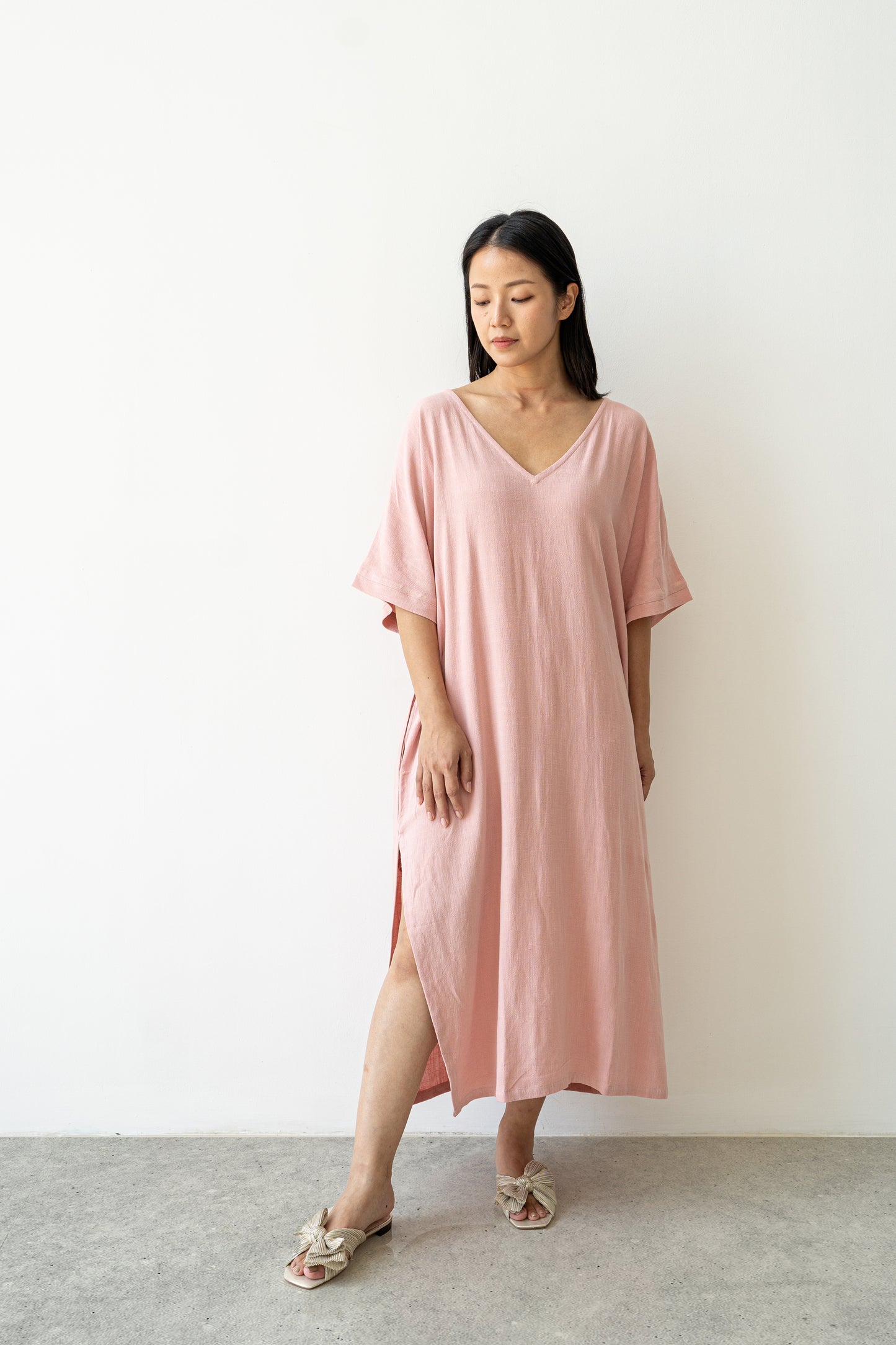 Freya Dress - Dusty Pink