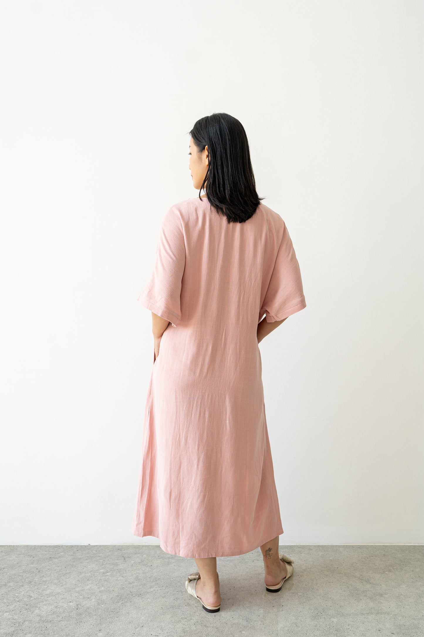 Freya Dress - Dusty Pink