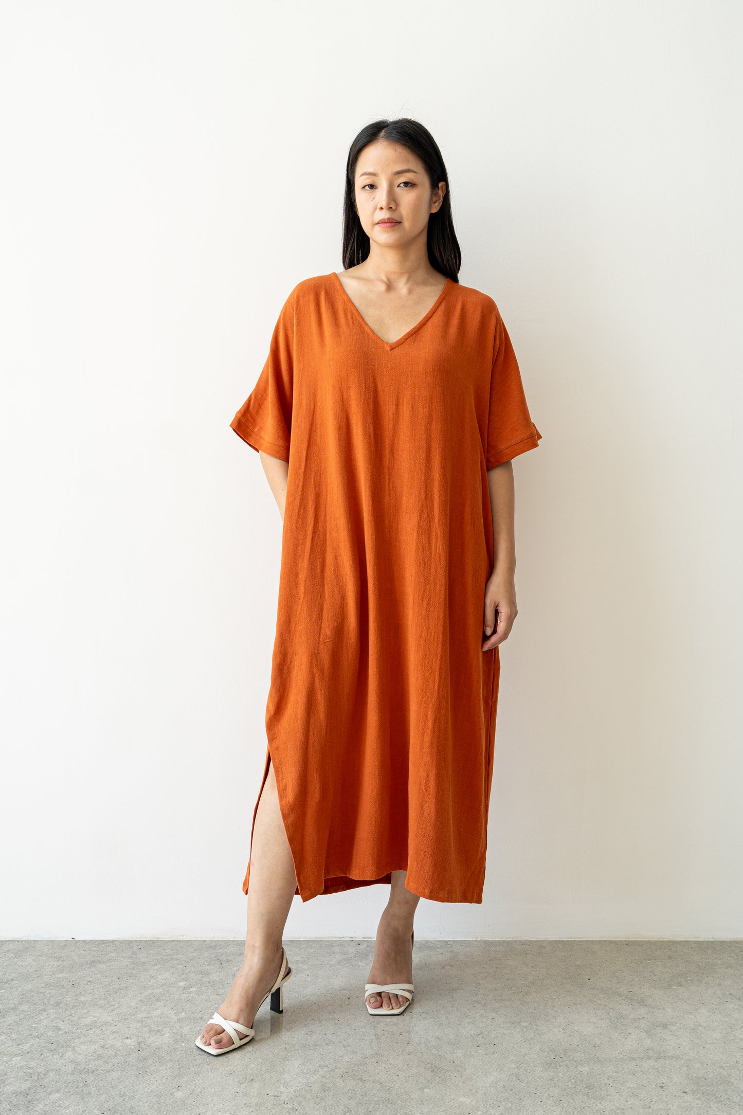 Freya Dress - Rust