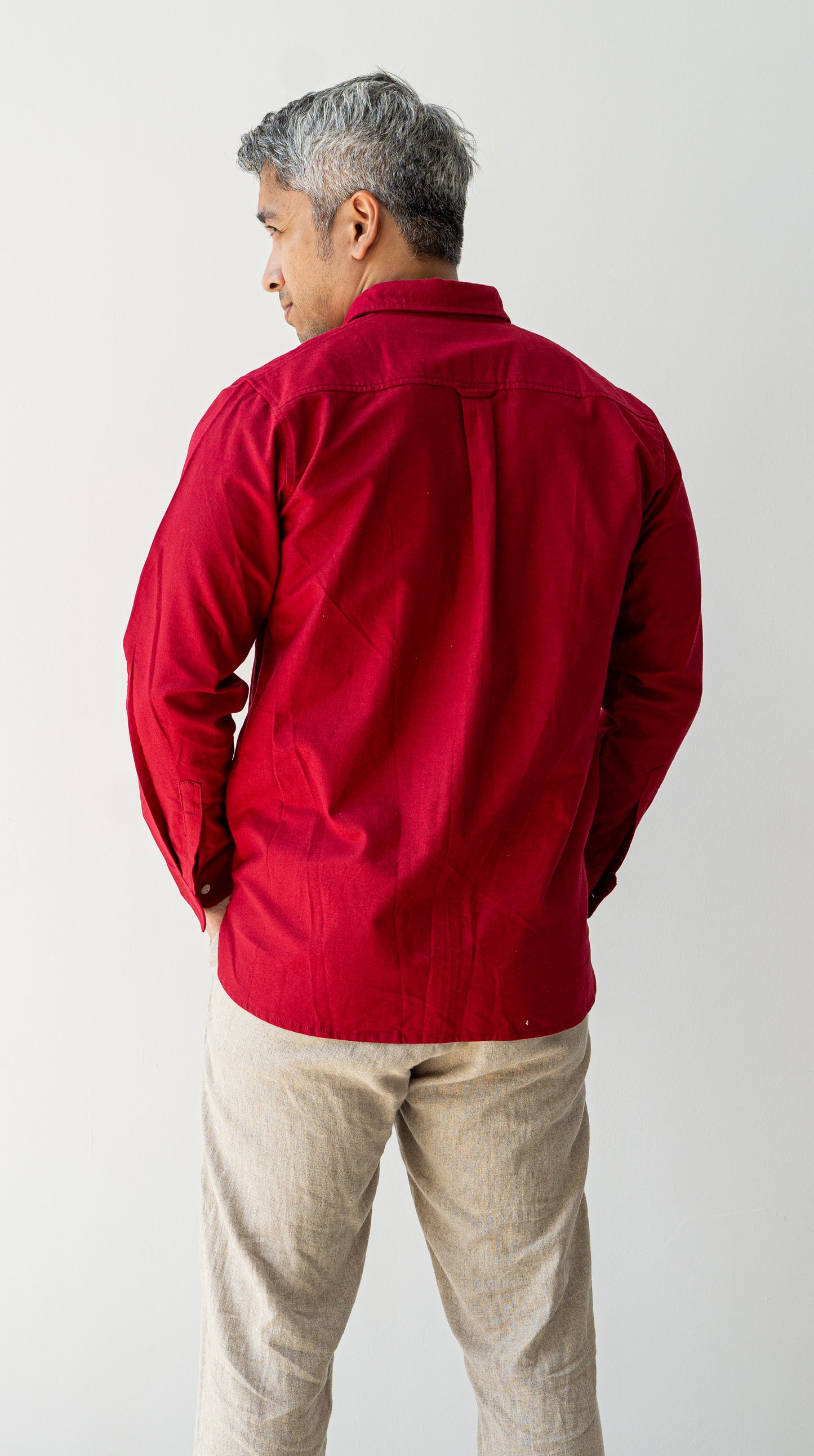 Olia Formal Shirt - Maroon