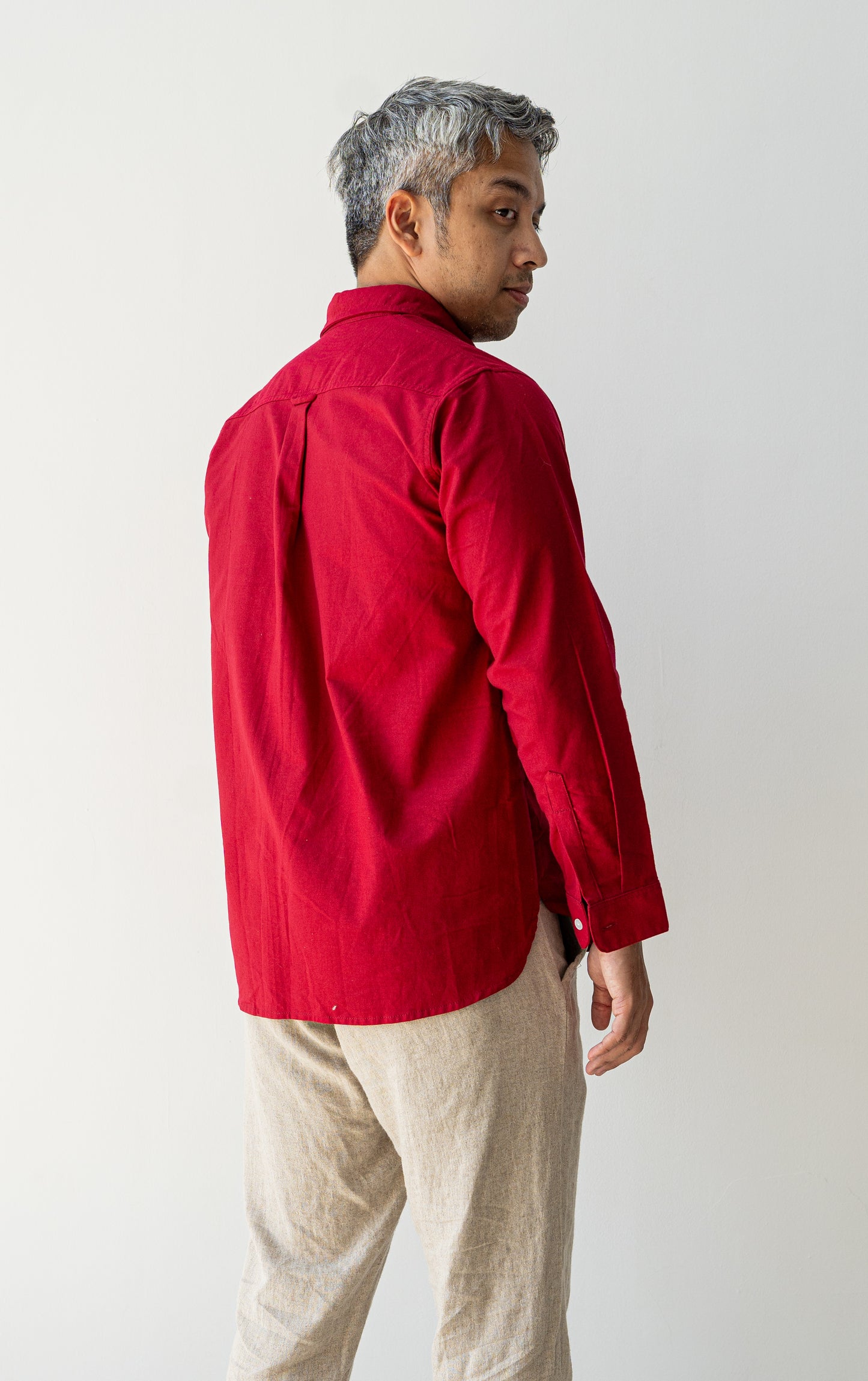 Olia Formal Shirt - Maroon